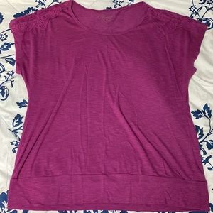 Purple short sleeve t-shirt